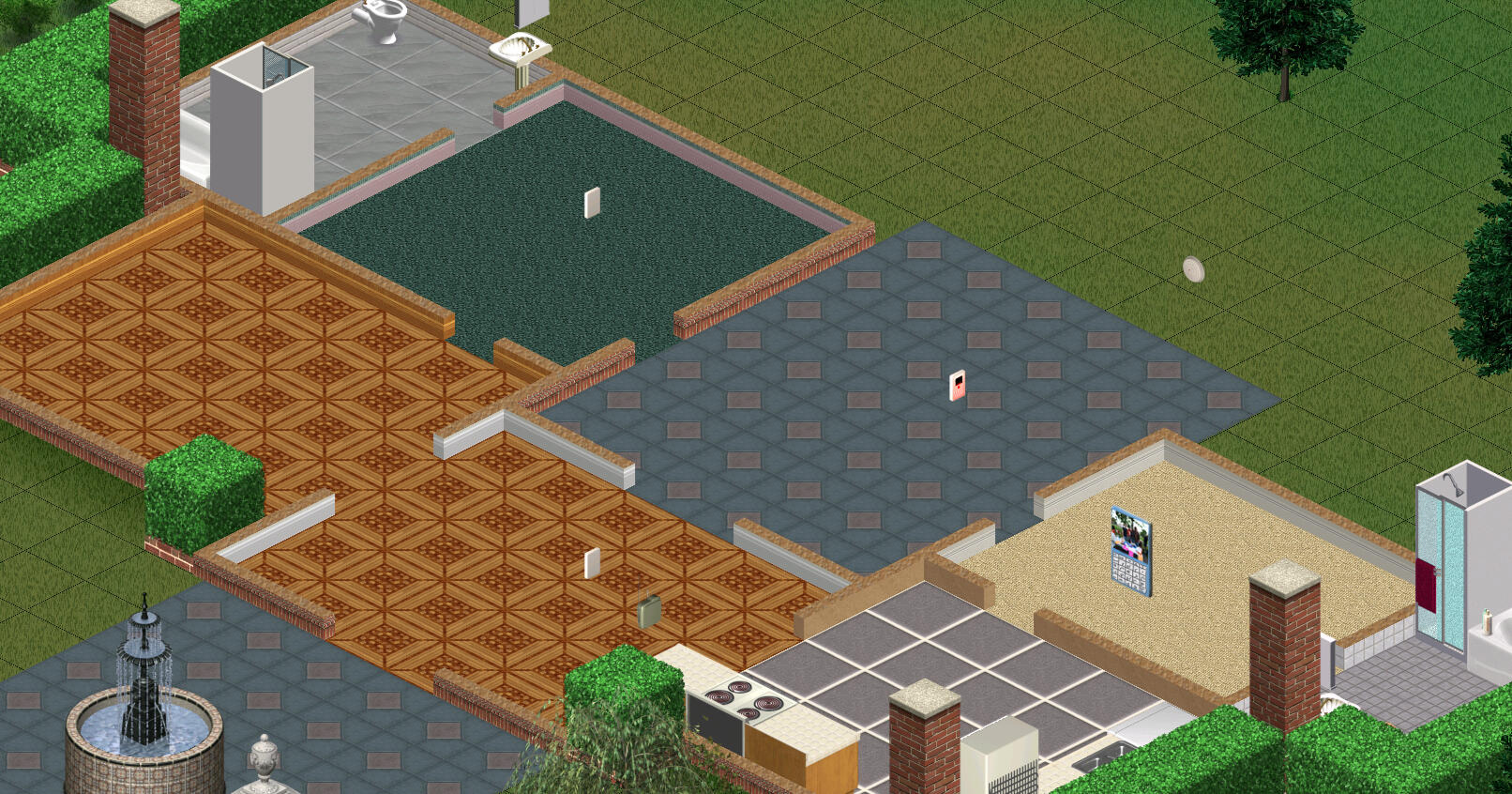 sunset home now has a less confusing layout, a kitchen, and bathrooms