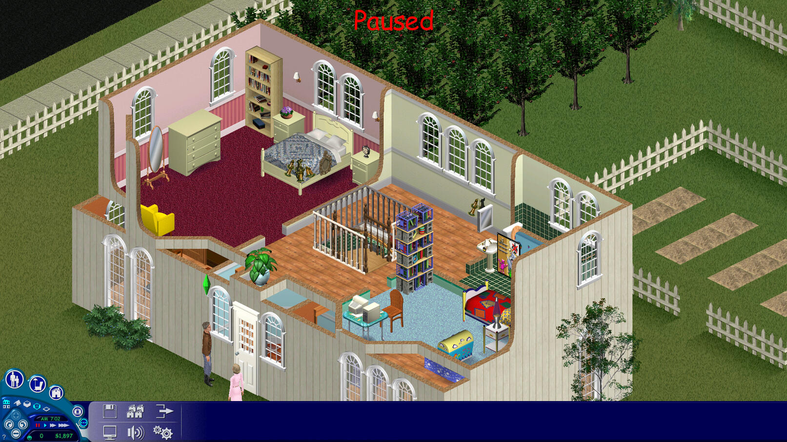 burb: upstairs expanded 1 block out on back and right sides