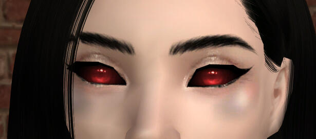 rensim confutatis eyes as vampire contacts